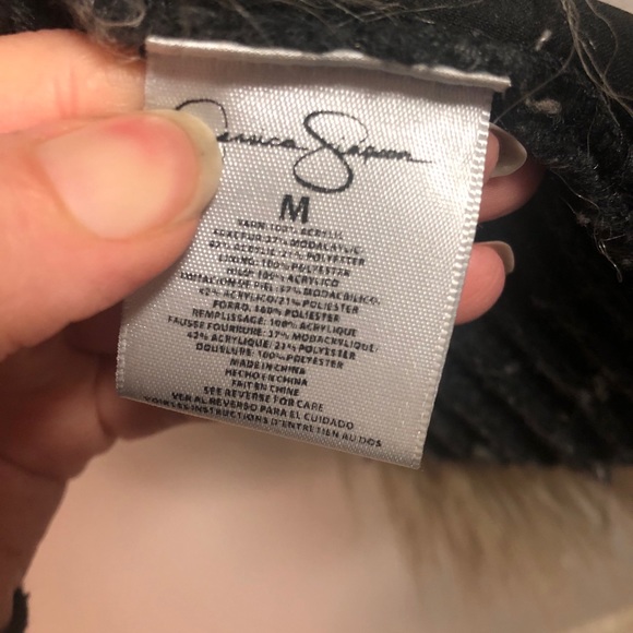 Jessica Simpson Grey Shag Faux Fur Vest - Picture 4 of 4